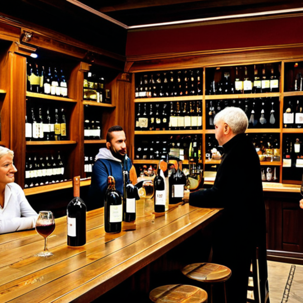 Sarajevo Wine Bar**

"A cozy wine bar in Sarajevo's Old Town, Bosnia and Herzegovina, fully clothed patrons sampling local wines, appropriate content, safe for work, warm lighting, shelves filled with bottles, professional atmosphere, perfect anatomy, natural proportions, family-friendly, modest attire, high-quality photo."

**