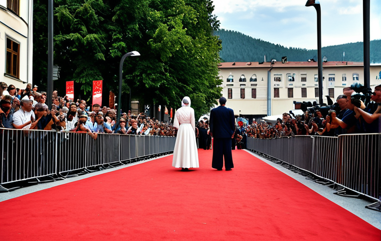 사라예보 영화제의 역사 - **Prompt:** "A young, aspiring film director in modest clothing is participating in a film workshop ...