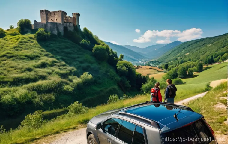 보스니아에서 유럽 다른 국가로 이동하는 방법 - **Prompt:** A vintage-style train slowly traverses a breathtaking mountain landscape in the Balkans....