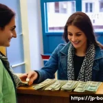 보스니아에서 환전하는 방법 - **Prompt 1: A traveler exchanging currency in a charming Bosnian exchange office.**
    Detailed des...